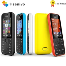 Nokia 207 Refurbished-Original NOKIA 207 Single Sim card Phone GSM Unlocked Mobile Phone Hebrew keyboard No Camera