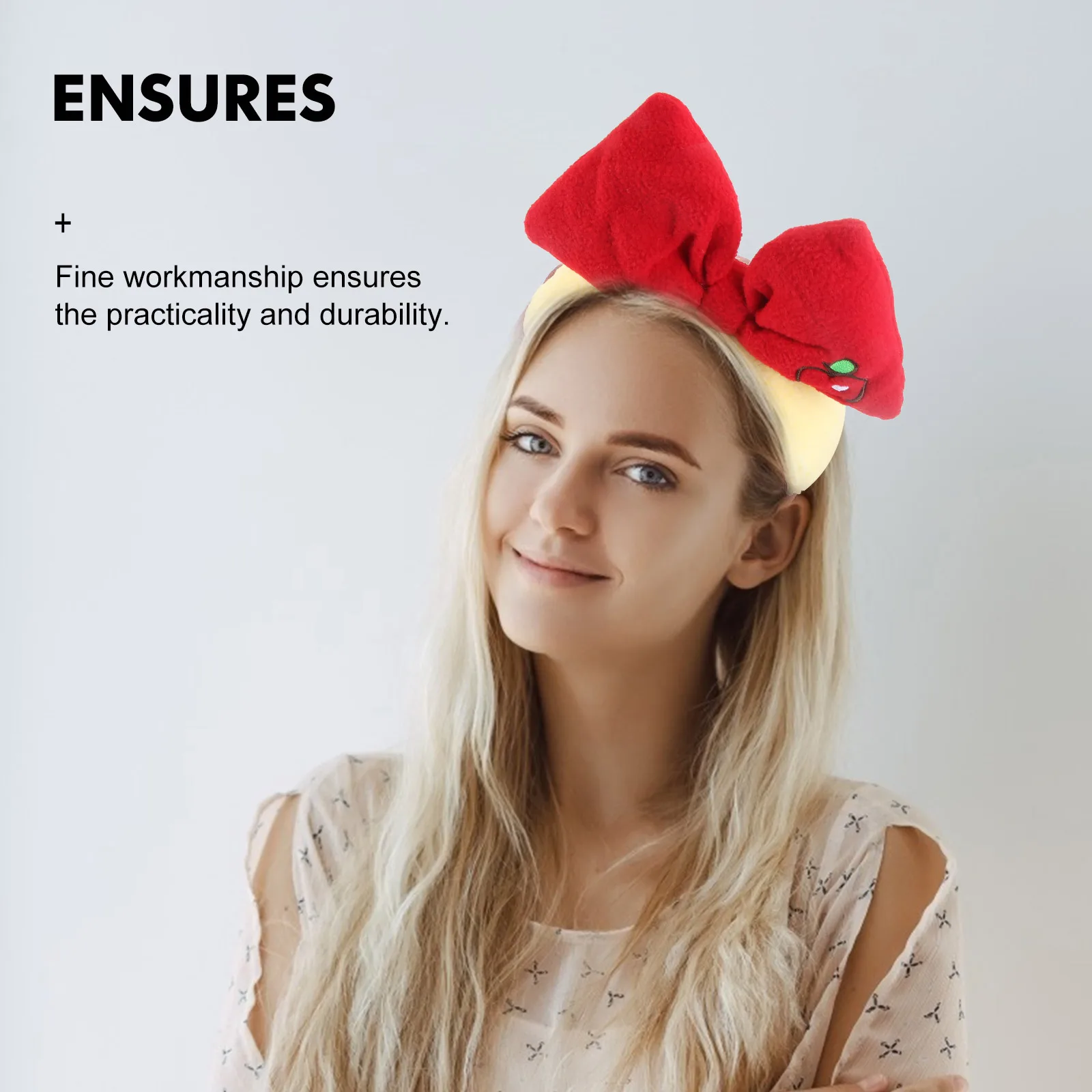 

1pc Elastic Hairband Bowknot Girl Making Up Hair Hoop Face Washing Hairlace