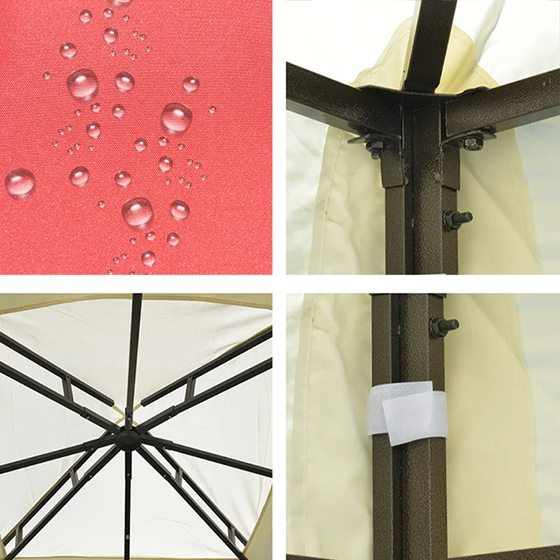 

3x3M Waterproof 300D Polyester Cloth Garden Tent Sun Shelter Outdoor Iron Arts Top Canopy Tarpaulins Courtyard Sun Shade Sails