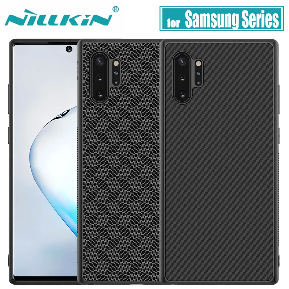 Для samsung Galaxy Note 10 9 8 S10 Plus чехол Nillkin из углеродного синтетического волокна жесткая полная крышка чехол для samsung S10E Note10 Plus