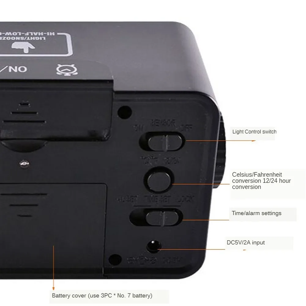 Цифровой будильник со звуковым сигналом Dekala небольшой будильники с Температура