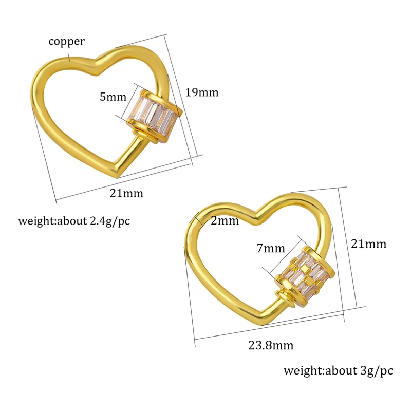 Застежка для ювелирных изделий Juya винтовая застежка крючок с замком в форме