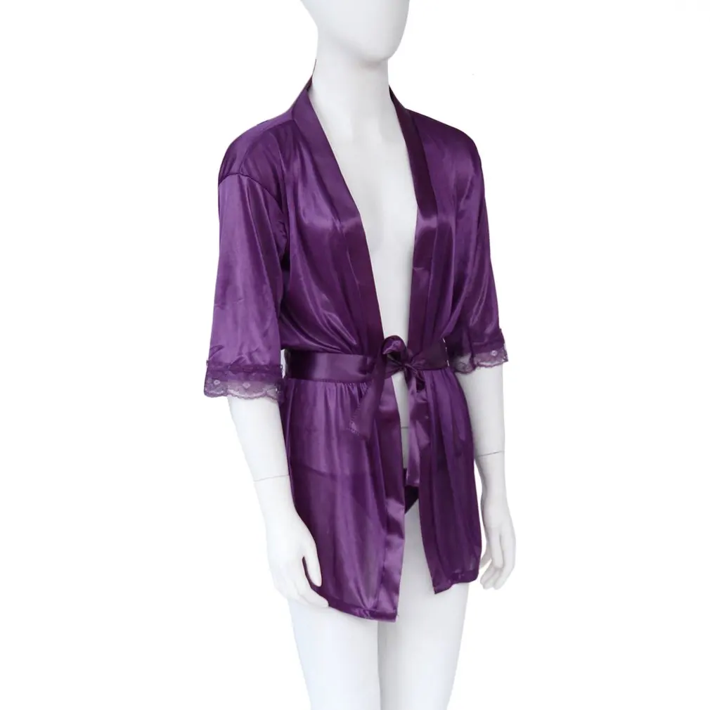 1 комплект сексуальное кружевное ночное белье ночная рубашка нижнее Халат +