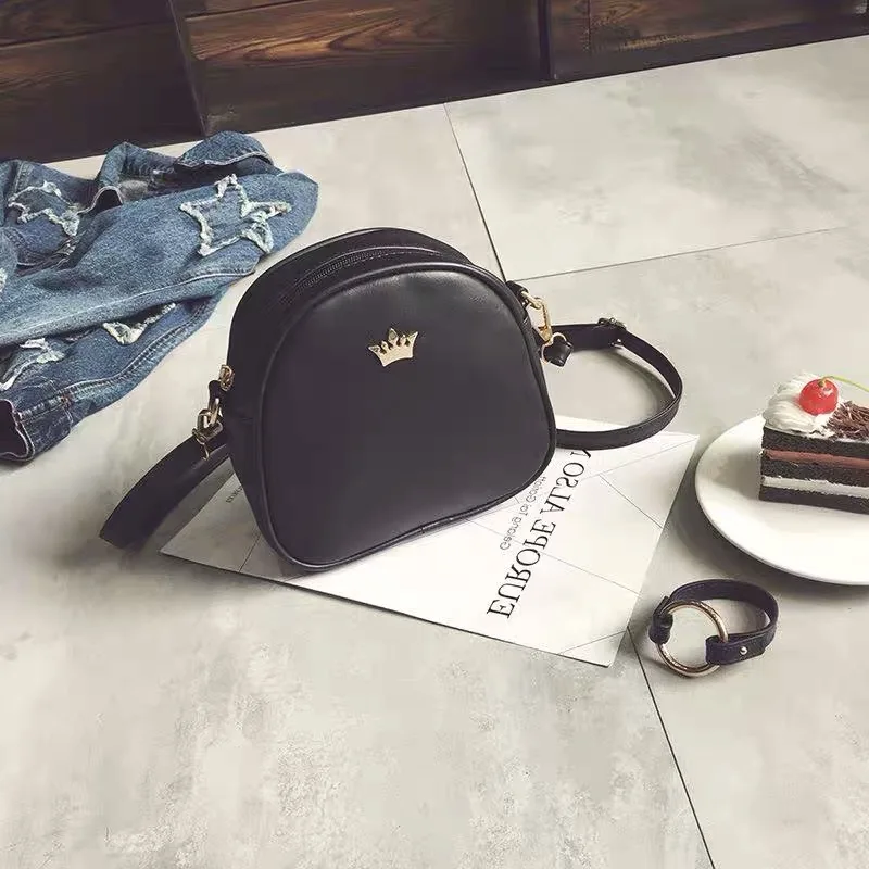 Bags for Women New Shoulder Bag Fashion Handbag Phone Purse Imperial Crown Pu Leather Small Shell Crossbody | Багаж и сумки