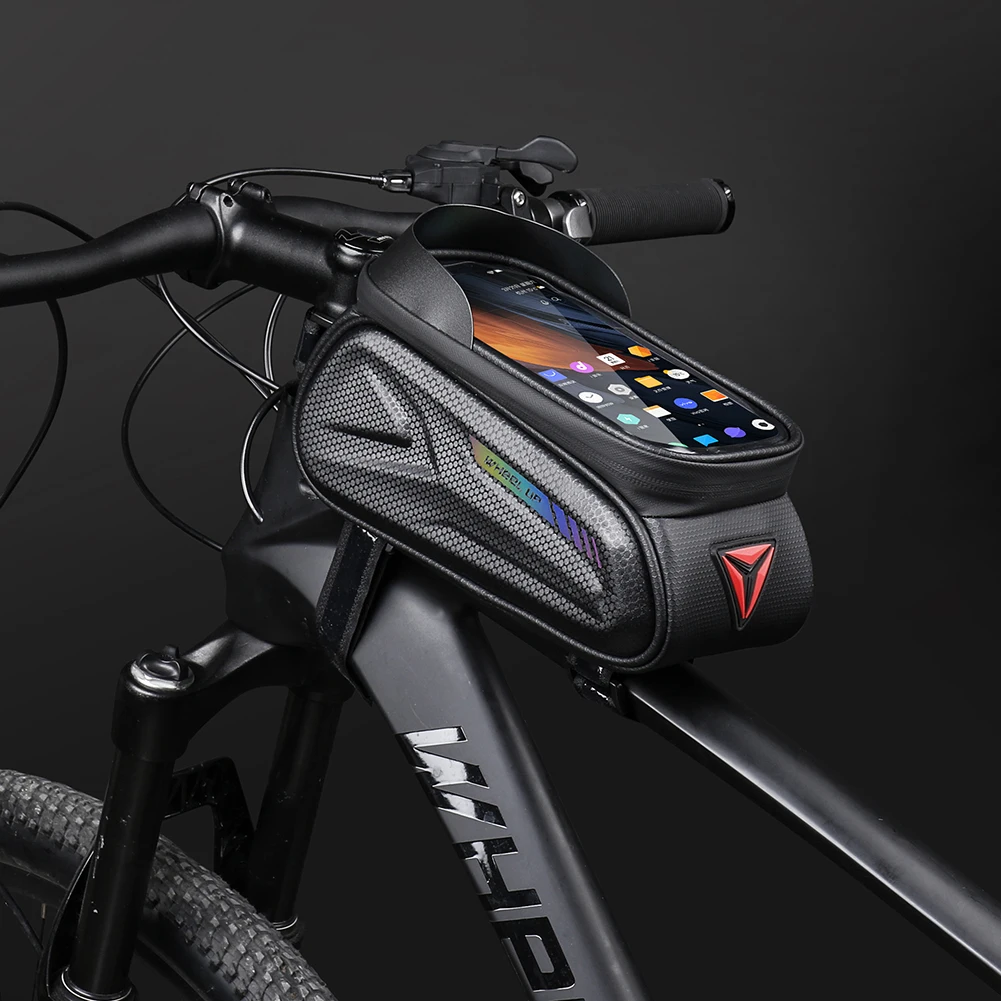 

7.0 inch Touch Screen Phone Case Bag Bike Bicycle Front Top Tube Bag Waterproof Cycling Phone Mount For MTB Frame Handlebar Bag