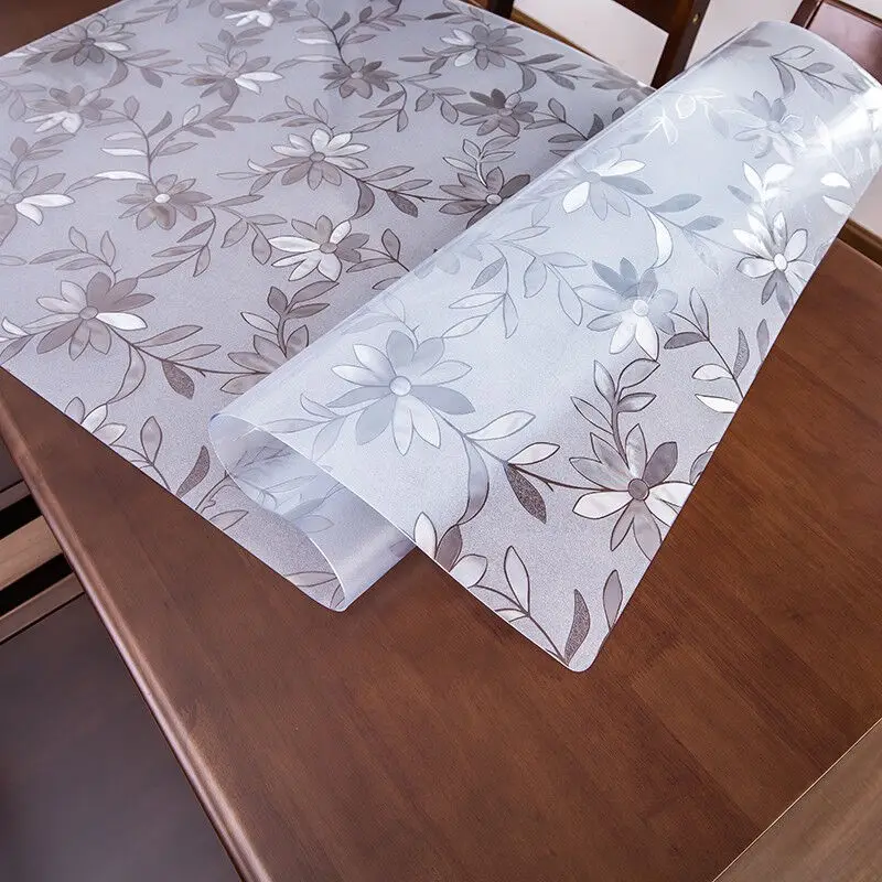 Туманная ПВХ скатерть водонепроницаемые скатерти для круглых столов круглый