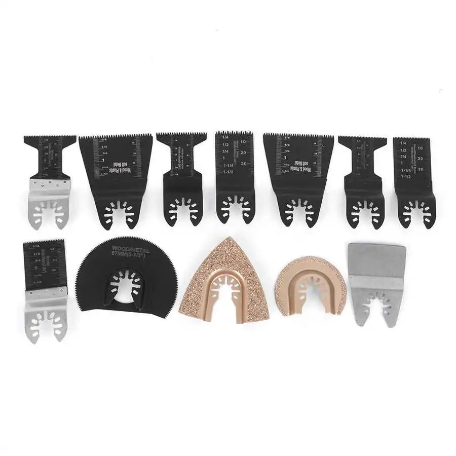 Осциллирующее полотно пилы набор из 12 универсальных полотен быстросъемная пила