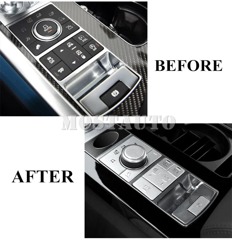 For Land Rover Range Sport Inner Console Drive Mode Terrain Button Cover 2014-2016 9pcs Car Decor | Автомобили и мотоциклы