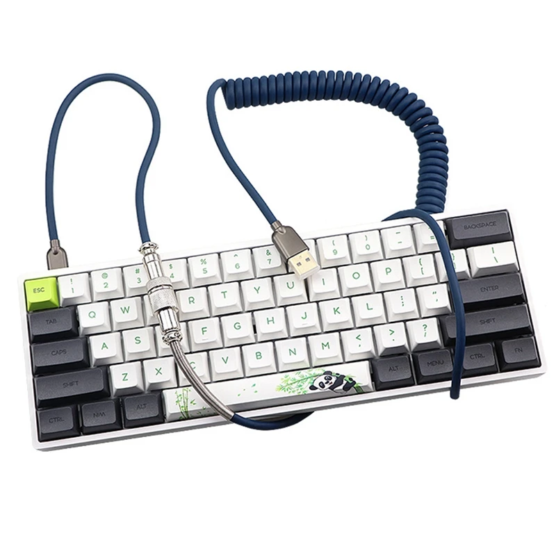 USB Спиральный Кабель Pilot коннектор Mechables Type C спиральный кабель для клавиатуры