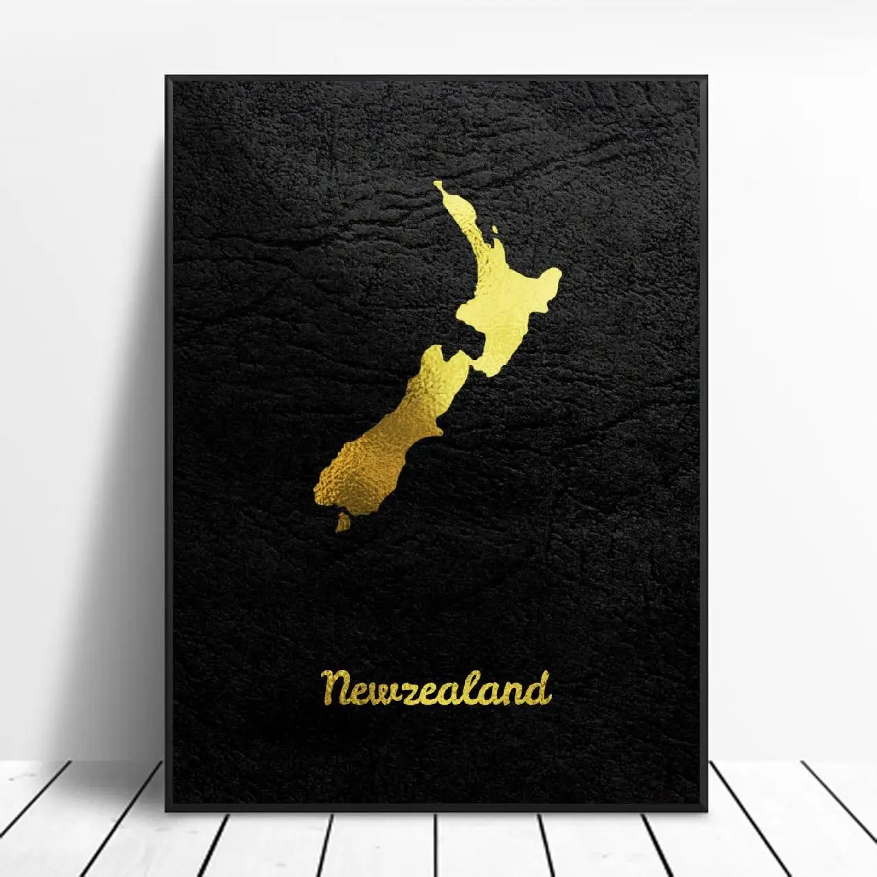 

Золотая карта искусство Новая Зеландия холст картина настенные художественные картины печать домашний Декор настенный плакат для декора д...