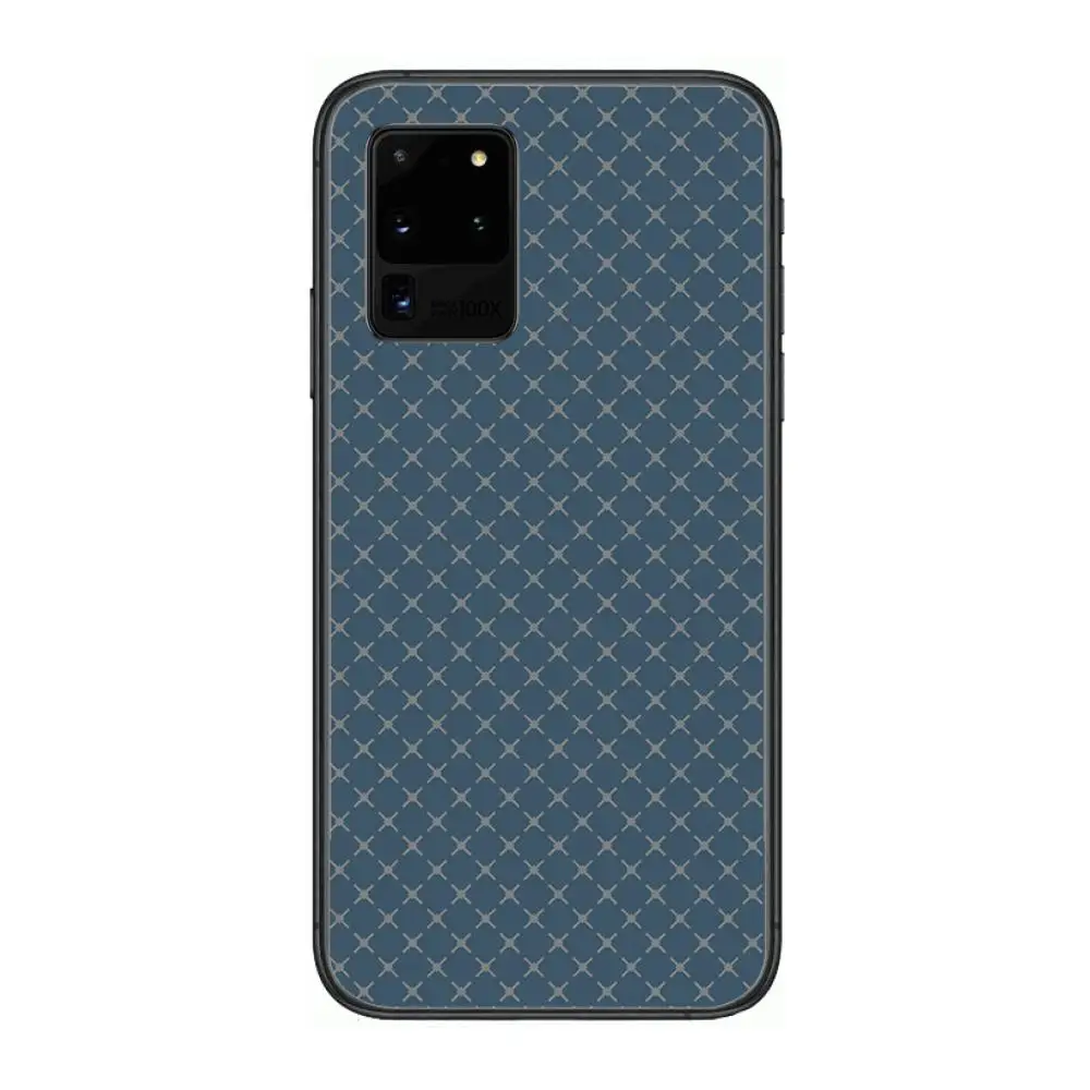 

Checkered pattern Phone cover hull For SamSung Galaxy S 6 7 8 9 10 20 Plus Edge E 5G Lite Ultra black soft bumper