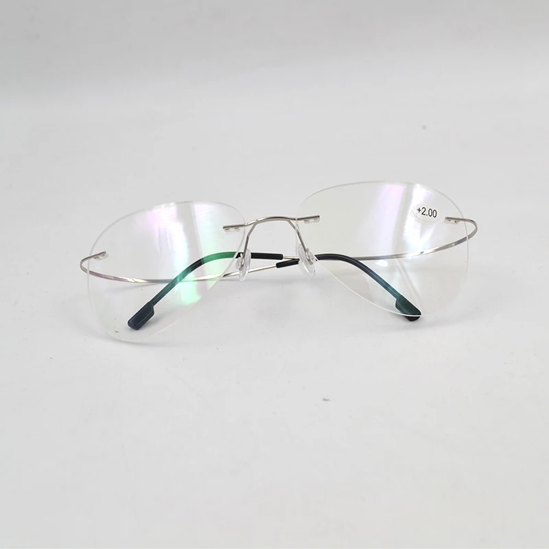 Очки авиаторы для чтения в большой оправе из титана ультралегкие эластичные очки