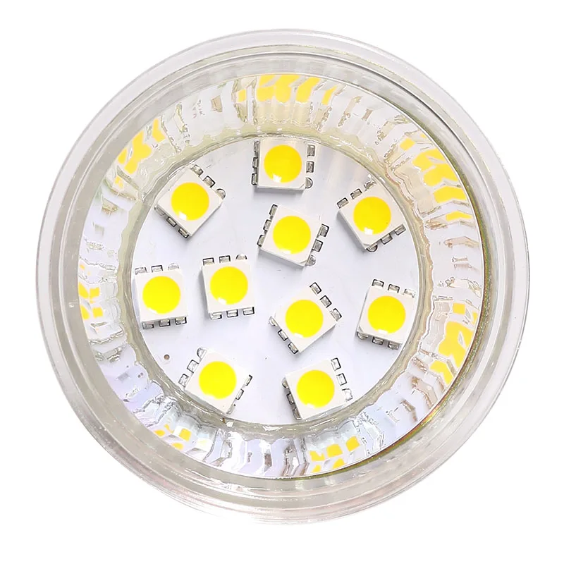 Светодиодная лампа MR16 10 шт. 5050 SMD 12 В постоянного тока переменного 220 лм стеклянная