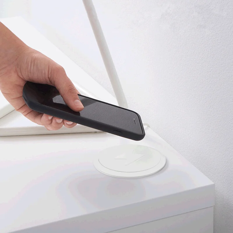 20w qi fast wireless charger built in desktop embedded wireless phone charger for iphone samsung huawei bedside table furniture free global shipping