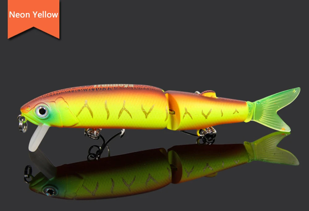 

DW42 113mm Trulinoya Hard Fishing Lure Artificial Baits with Hook Fishing Gear NEON GREEN DW42-F