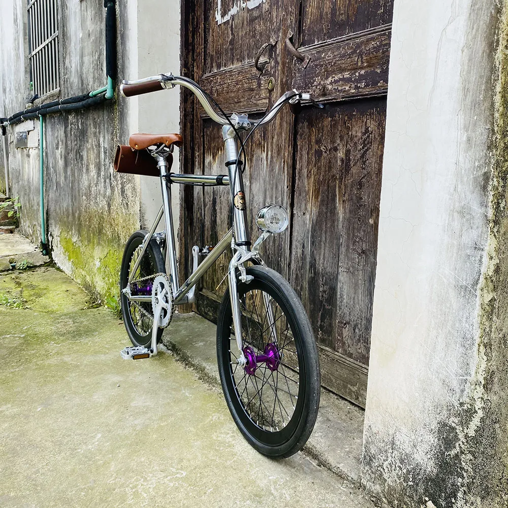 Винтажная велосипедная Рама 20 дюймов односкоростная фиксированная в стиле ретро