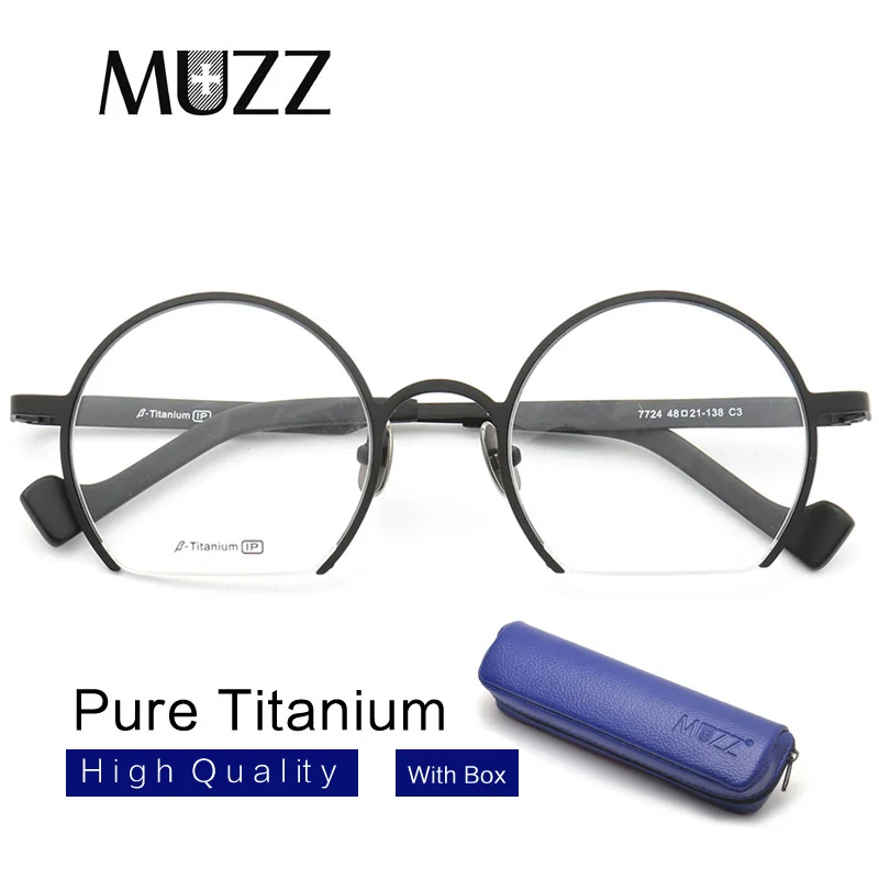 Оправа унисекс из чистого титана для очков от близорукости|Мужские очки кадры| |