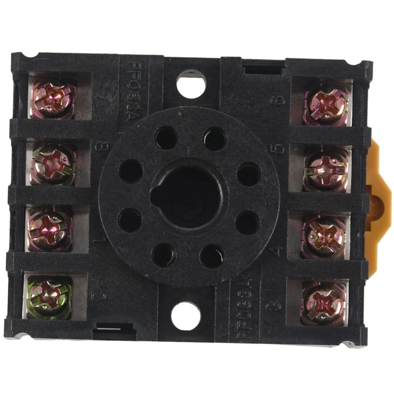 4Pcs PF083A 8P 35Mm DIN Rail Power Relay Base Socket For JTX-2C DH48S on - 4 шт. PF083A 8P 35 мм ДИН-рейка для монтажа реле питания сокет для JTX-2C DH48S on.