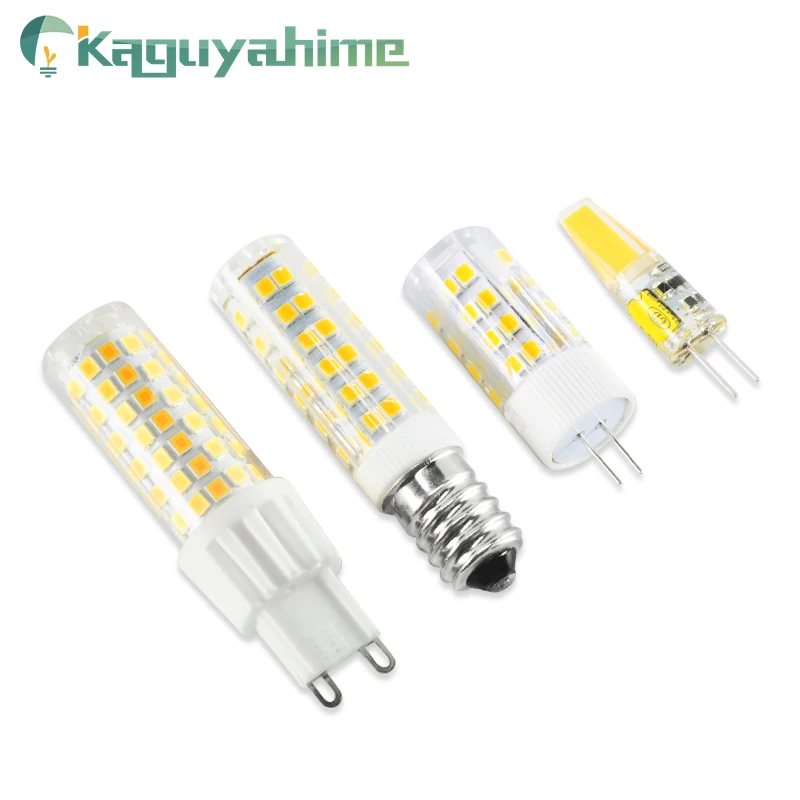 Kaguyahime COB G4 G9 E14 затемнения лампа AC/DC 12V 3w 5w 6W 220V LED лампочка для люстры заменить