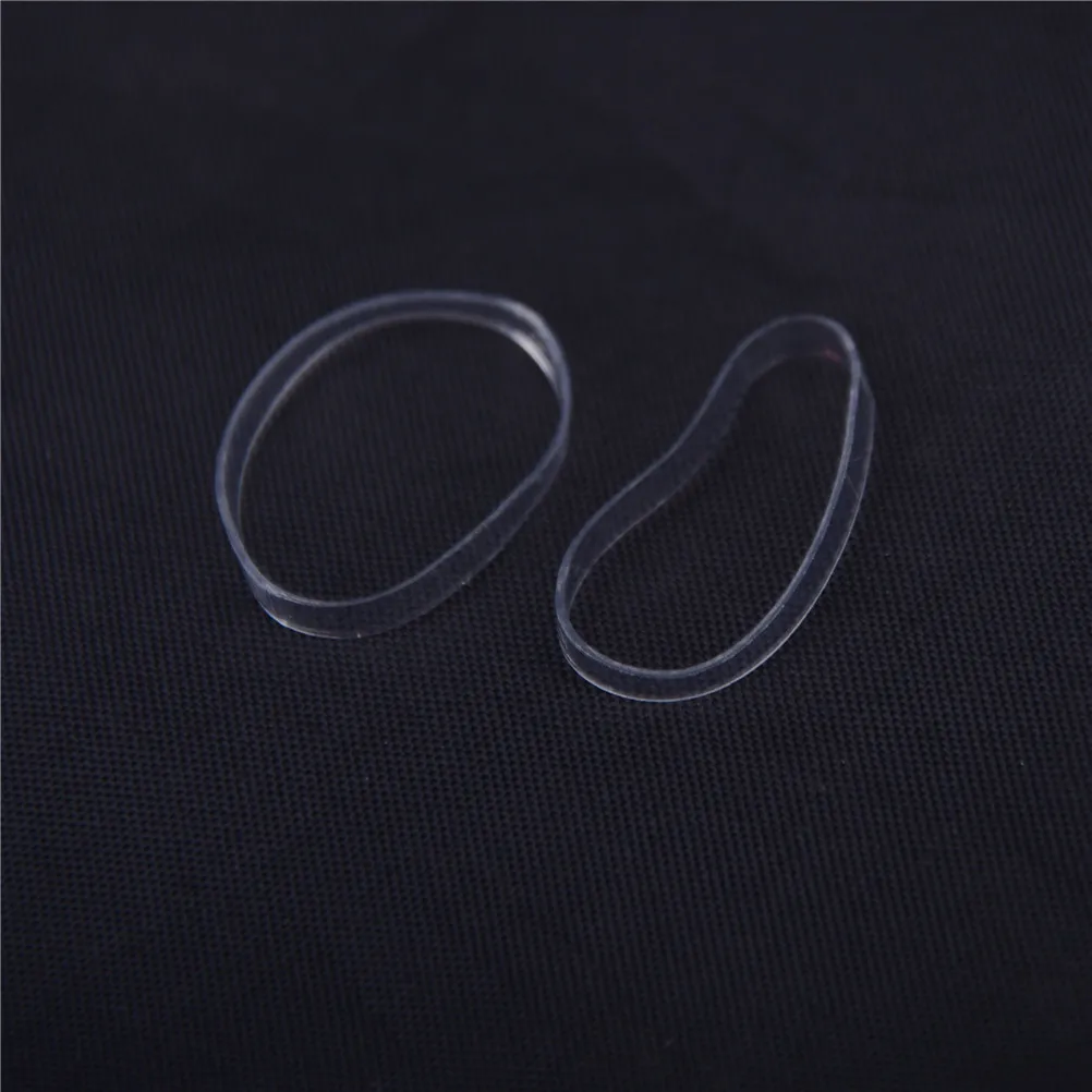 500 Uds soporte de cola de caballo transparente banda de goma el&aacute;stica gomas para atar el pelo anillos-2