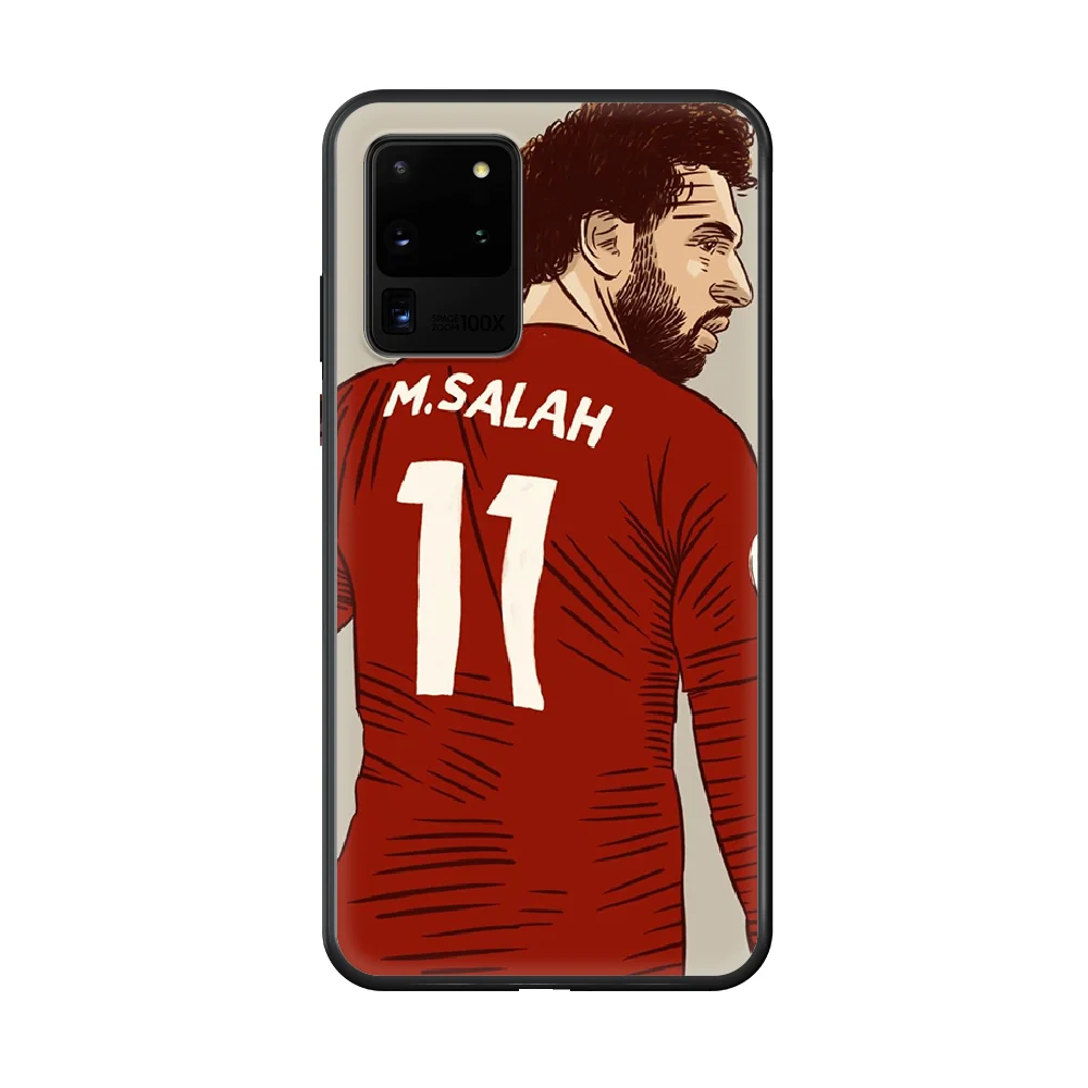 

Mohamed Salah Football Phone Case cover hull For SamSung Galaxy S 5 6 7 8 9 10 20 Edge Plus E Lite Ultra black shell soft prime