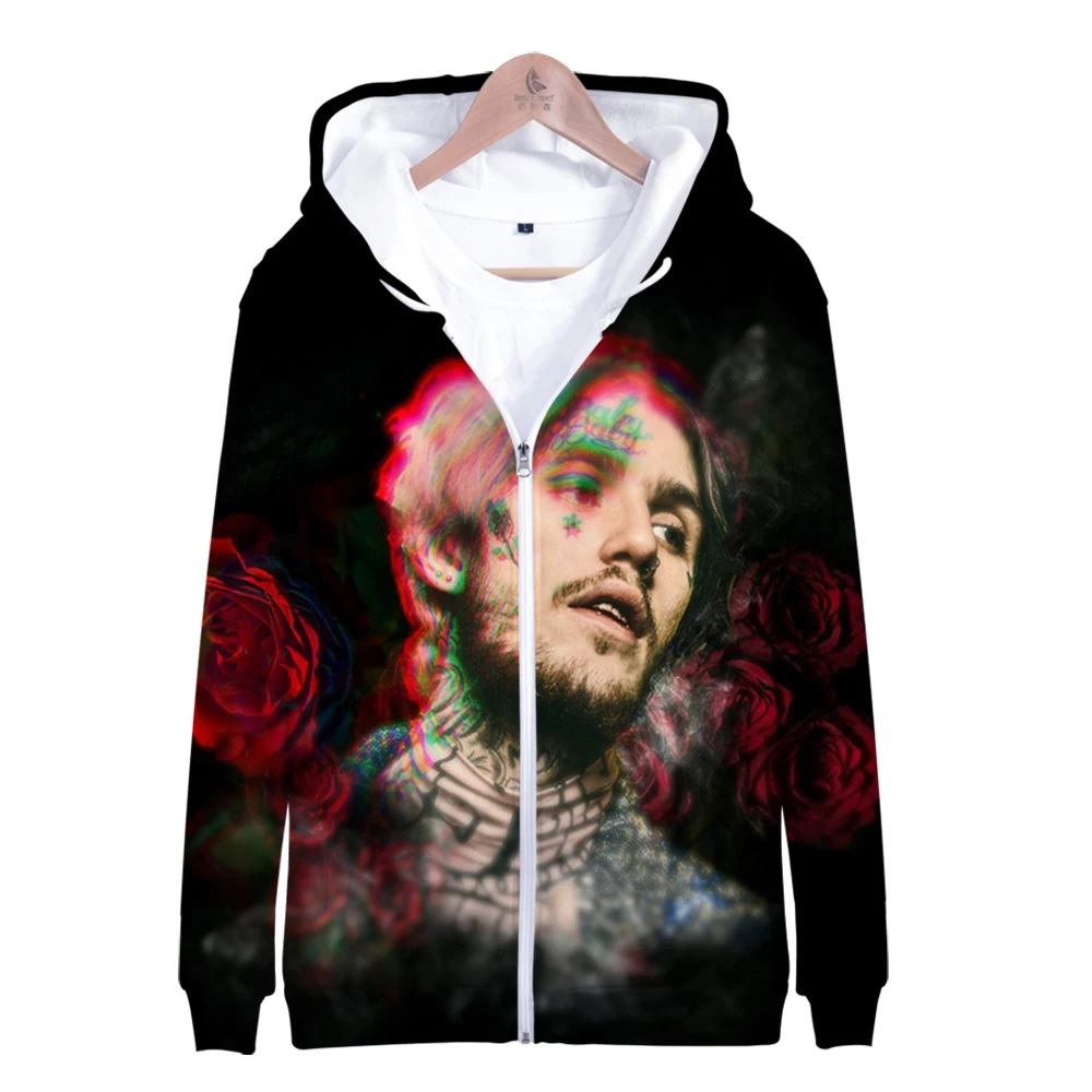

Personality Lil Peep 3D Zipper Hoodies Sweatshirts Men/Women Autumn winter Fashion Casual Hip Hop Hoodie Boys Clothing Oversize