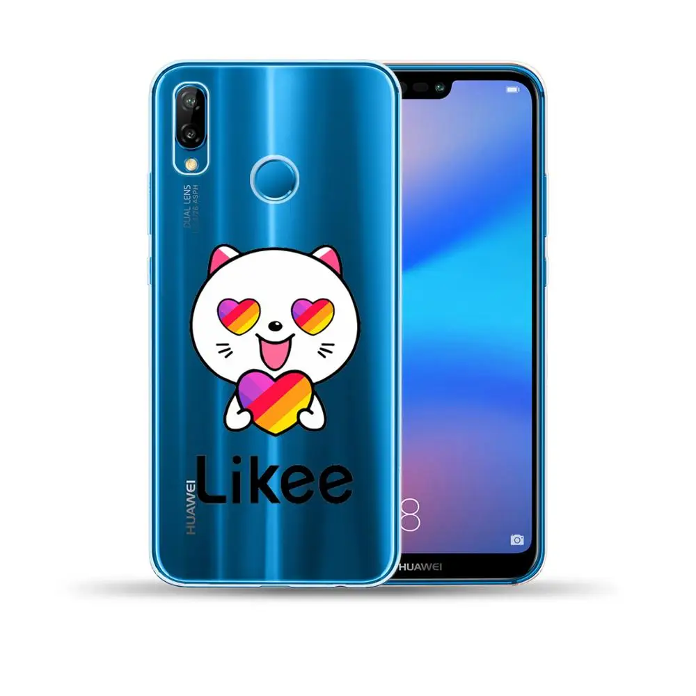 Likee Cat Bear Love Heart Silicone Case Cover For Huawei P40 Lite E P10 P20 P30 Pro Plus P8 2017 Y9 2018 2019 | Мобильные телефоны