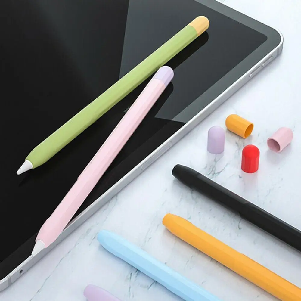 Защитный чехол для карандаша 1/2 iPad Pro 11 мягкий цветной силиконовый с