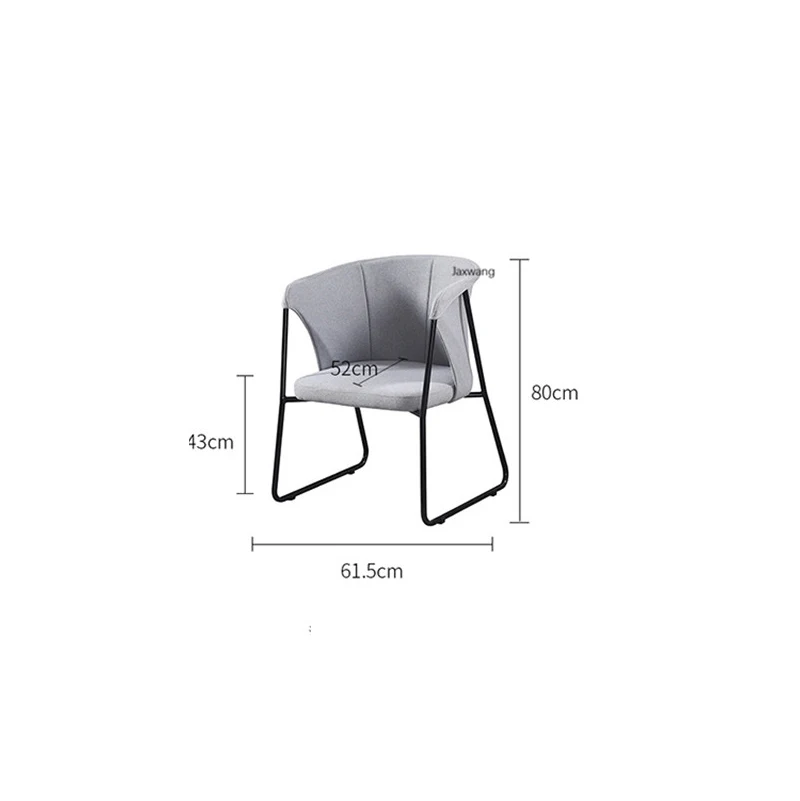

Nordic Dining Chair Kitchen Furniture Armchair Ins Simple Backrest Chair Home Dining Chair Backrest Armchair Wrought Iron Chairs