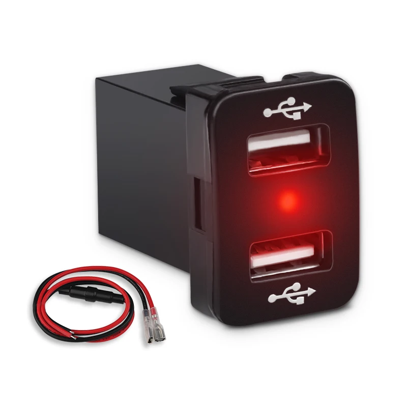 Автомобильное зарядное устройство с светодиодный USB портами 5 В 4 2 А|Кабели