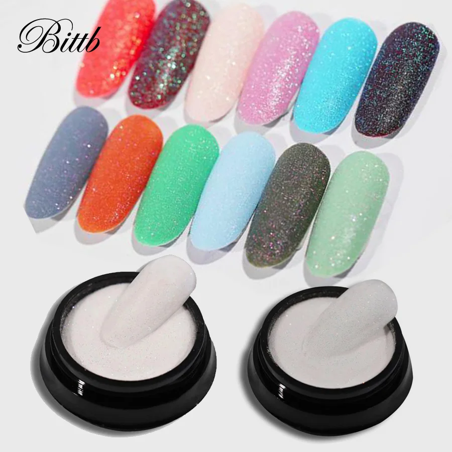 Сияющий сахарный блеск для ногтей Bittb лазерная пигментная пыль дизайн сделай сам