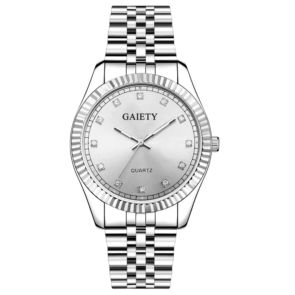 Gaiety мужские s часы лучший бренд роскошные часы мужские золотые кварцевые спортивные мужские часы военные наручные часы мужские relogio masculino - Цвет: Silver White