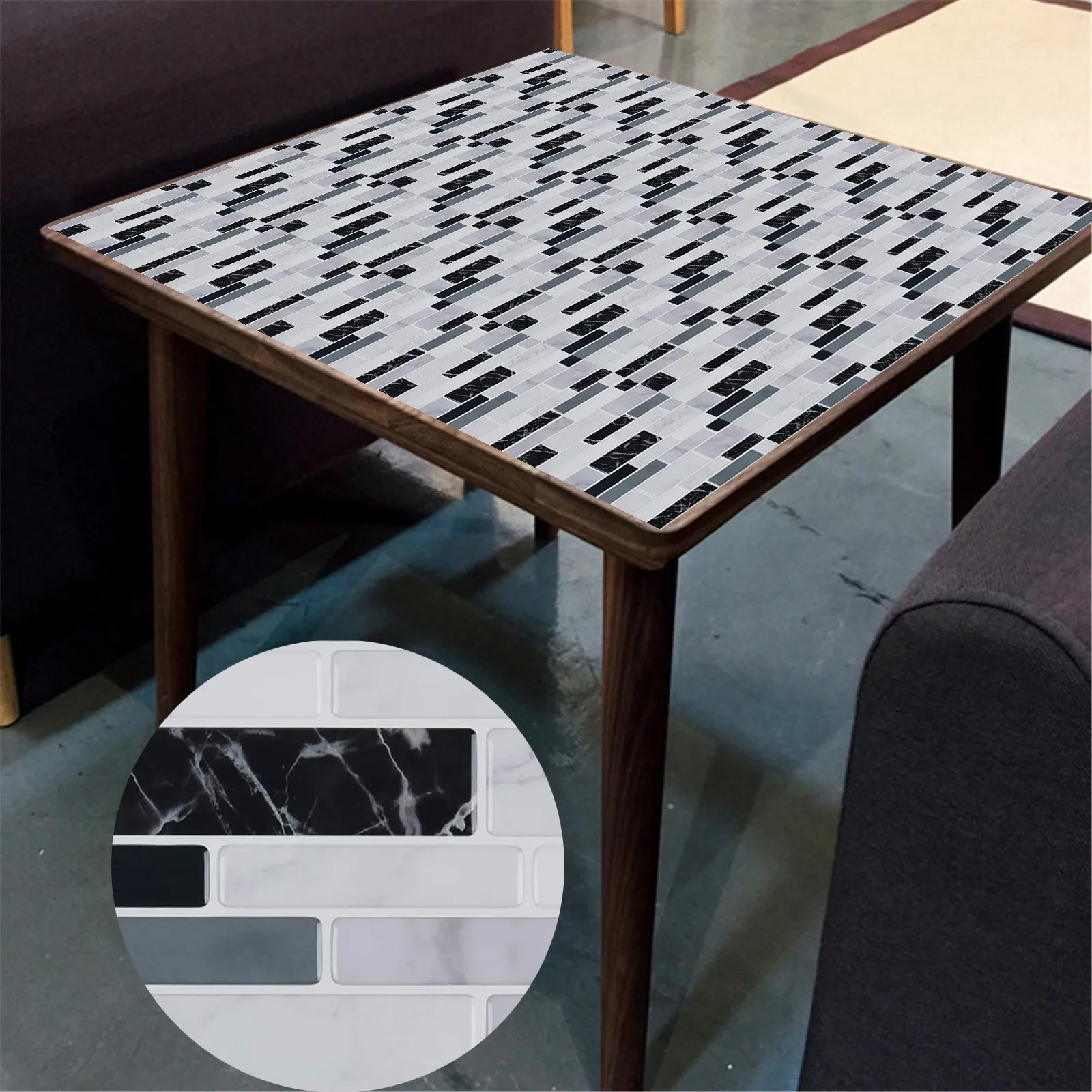 10 шт. водонепроницаемые самоклеящиеся 3D-Наклейки для плитки с рисунком | Дом и сад