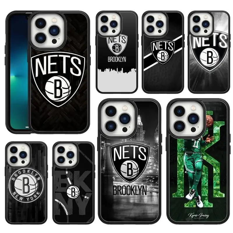 

Brooklyn Nets Phone Case For iphone 12 11 x xs xr 8 7 6 5 se plus pro max PC&TPU soft Cover Fundas