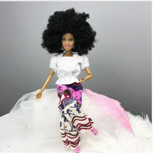 Милая Черная Женская подвижная африканская кукла черная из АБС-пластика хорошие