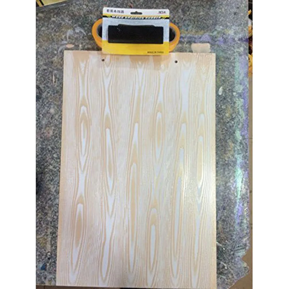 

2pcs M-shape Wood Grain Design DIY Wall Decoration Tool Graining Rubber Painting