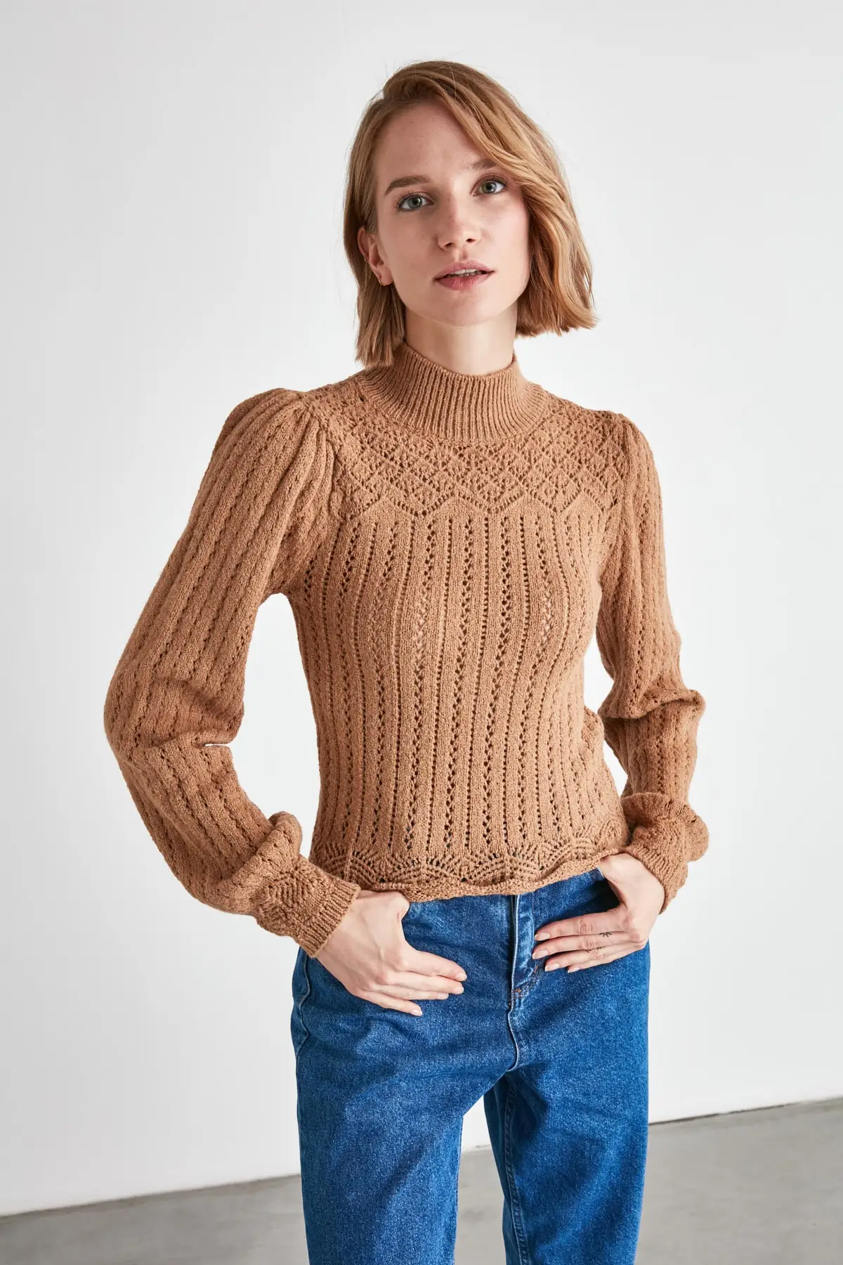 

Trendyol Cellular Knitwear Sweater TWOAW21KZ0034