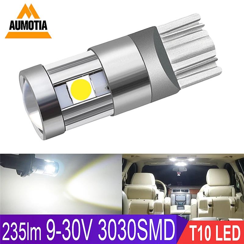 100x светодиодный 10 светодиодная Автомобильная лампочка 194 W5W 5 501 3030 SMD