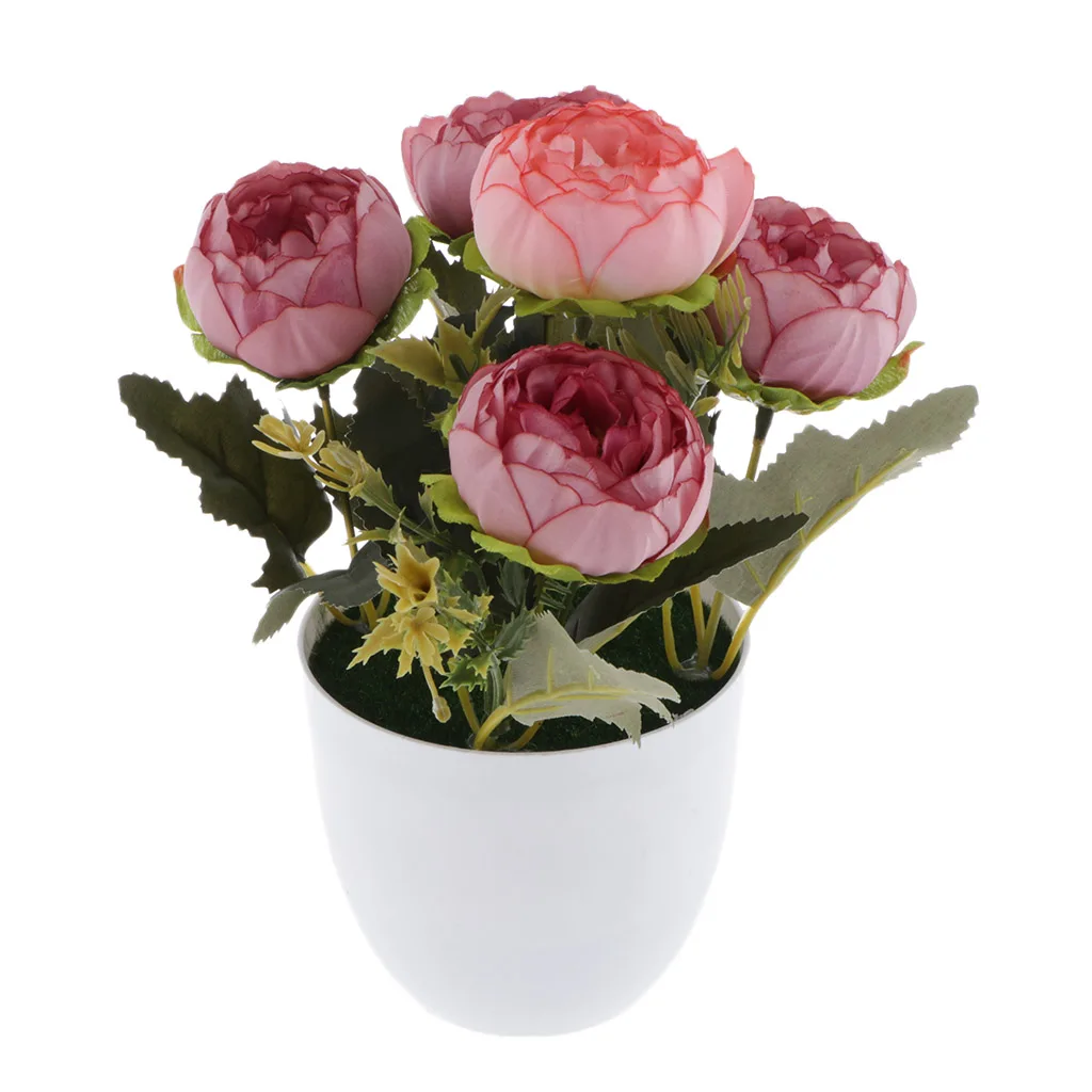 Искусственный Пион шелковые цветы Букет Свадебные украшения для