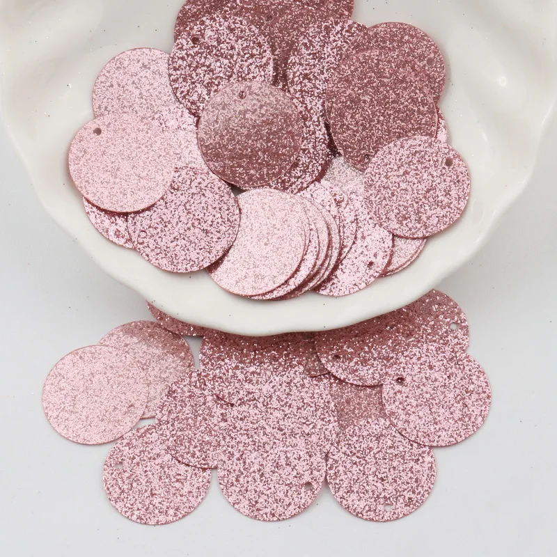 Flat Round Sequins Loose Paillettes 20mm Sewing Cloth Wedding Home Decoration Sequin For Crafts Lentejuelas Costura 20g