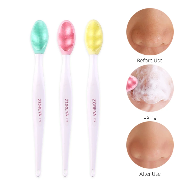 Двойная Бриллиантовая щетка для носа бриллиантовая Кисть макияжа массажное