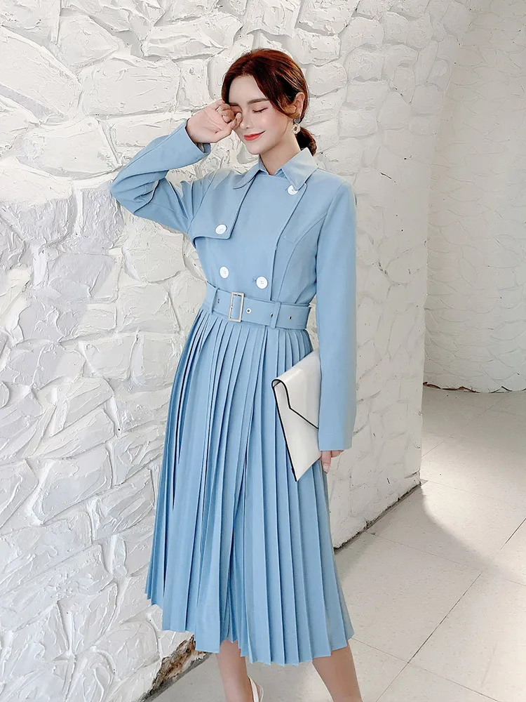 Демисезонная куртка женская одежда 2020 Женское пальто корейское винтажное платье