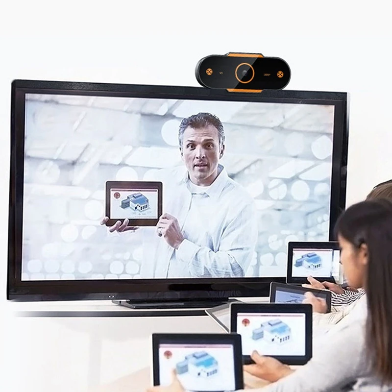 

USB Plug and Play 1080P HD Webcam with Built-in Noise Reduction Microphone PC Camera Laptop Desktop Computer