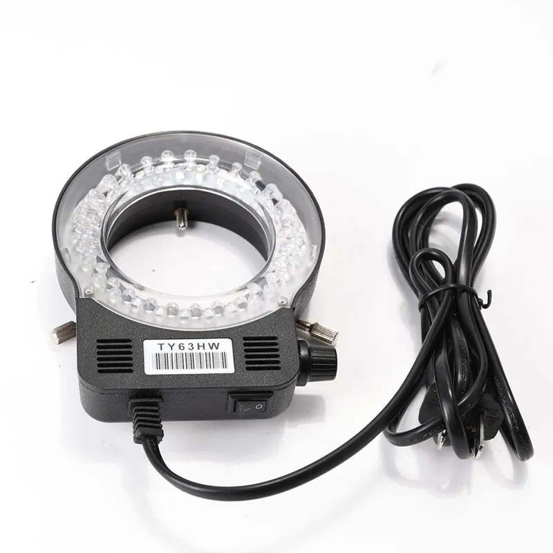 HAYEAR 3.5X~90X Zoom Magnification Stereo Microscope For Industrial PCB Repair Sturdy Pillar Stand Powerful 56-LED Ring Light |