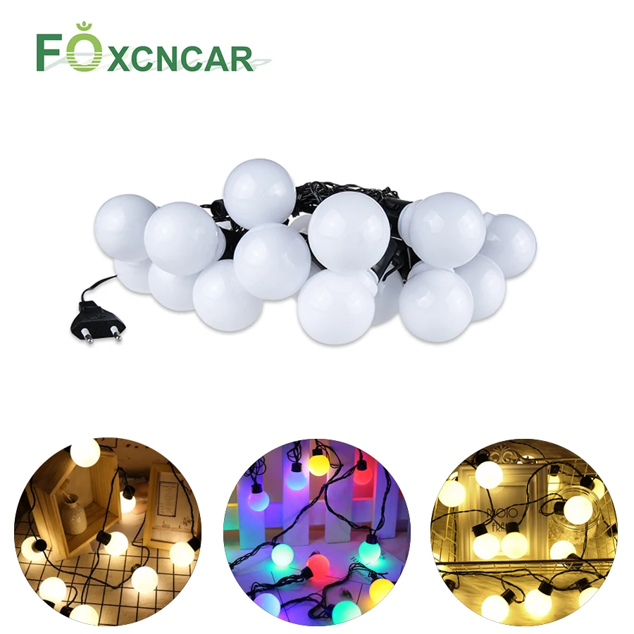 Новый светильник гирлянда в виде рождественского шара сказочный праздничный