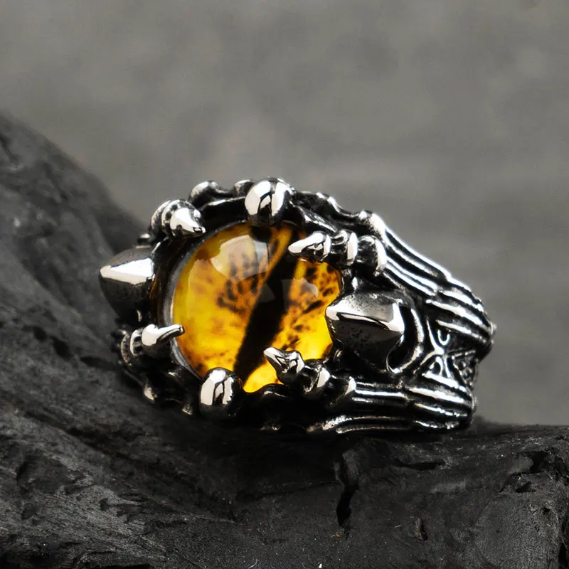 Мужские кольца из нержавеющей стали с глазами дьявола властные модные ювелирные