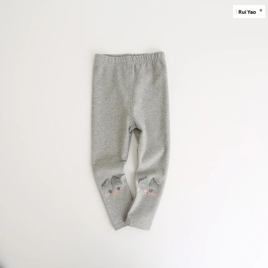 Осенне-весенние леггинсы для маленьких девочек Детские штаны Хлопковая