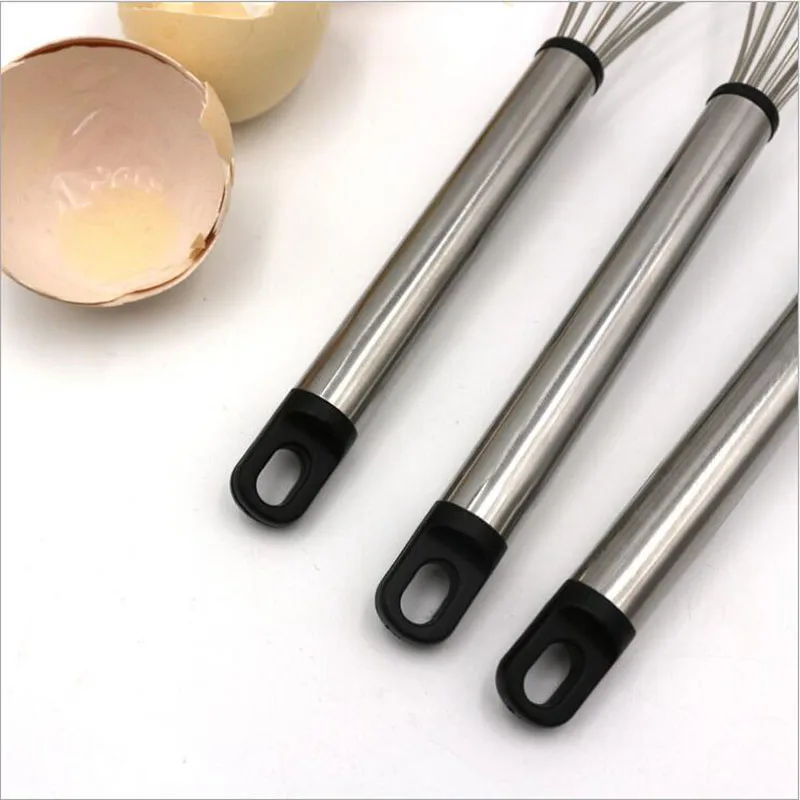 8/10/12 Inches Egg Beater Kitchen Stainless Steel Beaters Eggbeater Whisk Mixer Cake Cooking Tools | Дом и сад