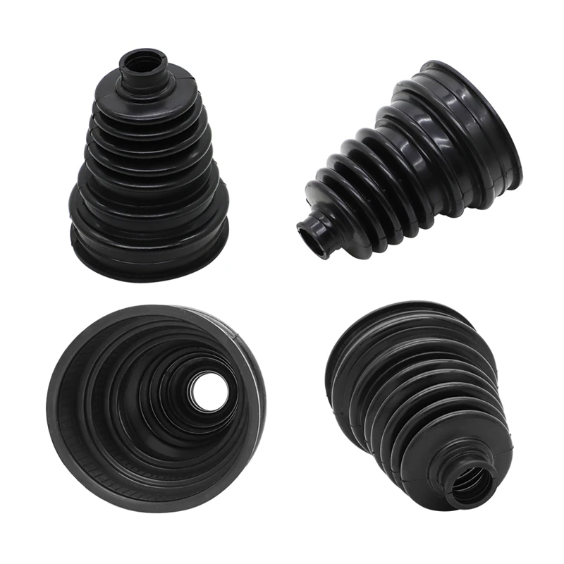 

4PCS Black Universal Silicone CV Constant-velocity Dust Cover Joint Boot Drive Shaft Universal Strong Elasticity Cars Tools