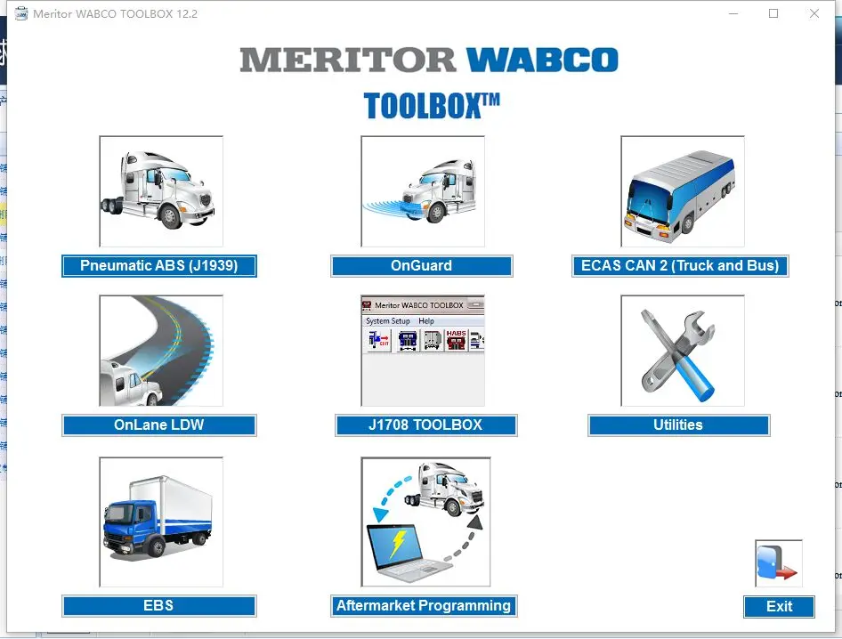Тяжелый ABS трактор/диагностическое программное обеспечение для прицепа комплект